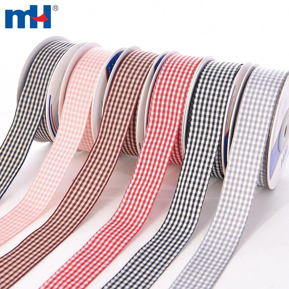 Wire edge patterned ribbon