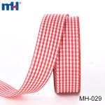 Wire edge patterned ribbon