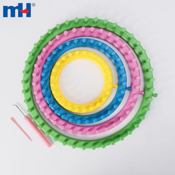 Conjunto de telar circular para gorro, bufanda y chal.
