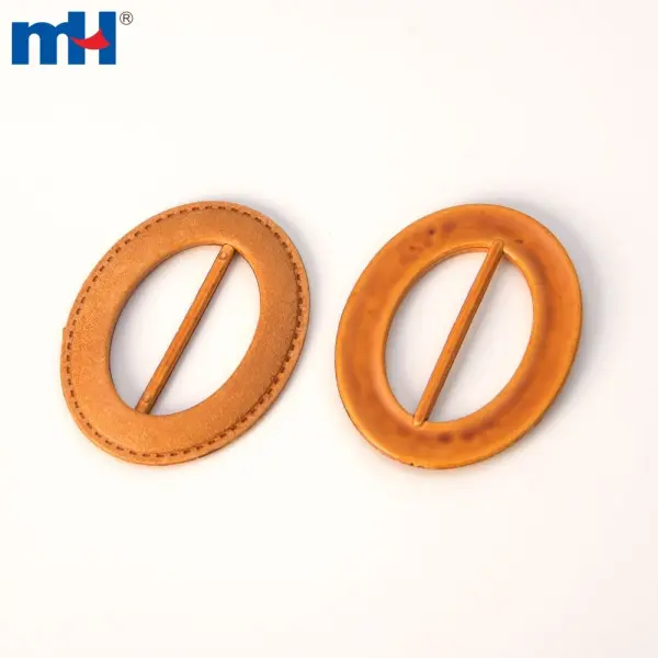 Raffia belt buckle