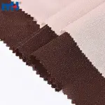 Tessuto di fodera fusibile in tessuto liscio PES a doppio punto