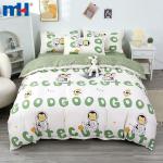 Set biancheria da letto in quattro pezzi realizzato al 100% in poliestere