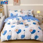 Set biancheria da letto in quattro pezzi realizzato al 100% in poliestere
