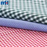 %100 polyester ekose gömlek kumaşı
