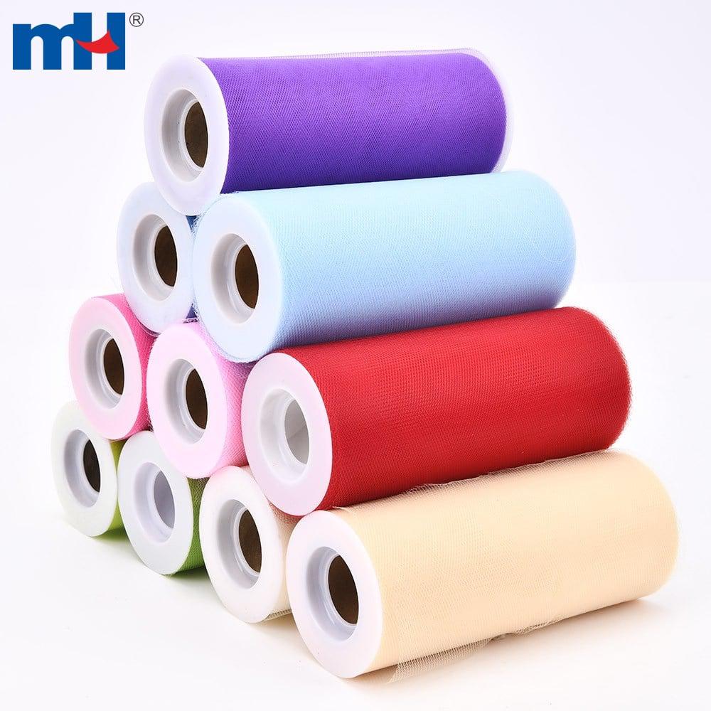 15cm Polyester Tül Rulo – El sanatları, hediye paketleri ve düğün dekorasyonu için yumuşak örgü
