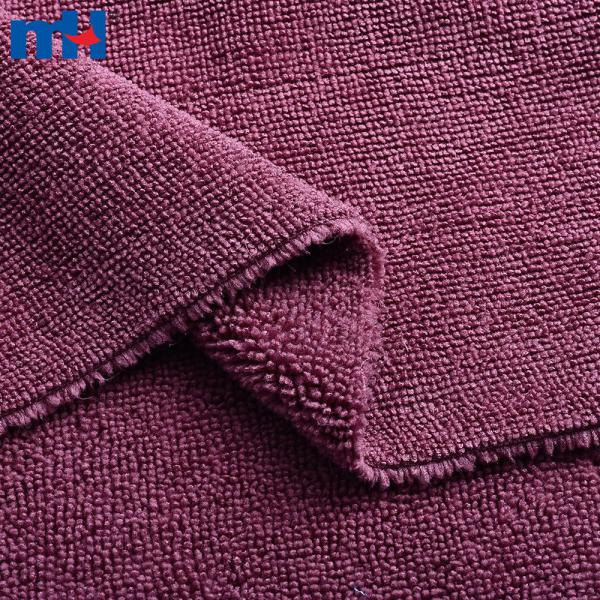 Yüksek ve alçak tüylü polyester, naylon ve mikrofiber temizlik havlusu kumaş tedarikçisi