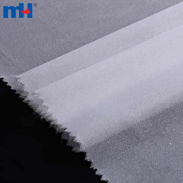 50D plain woven fusible lining fabric