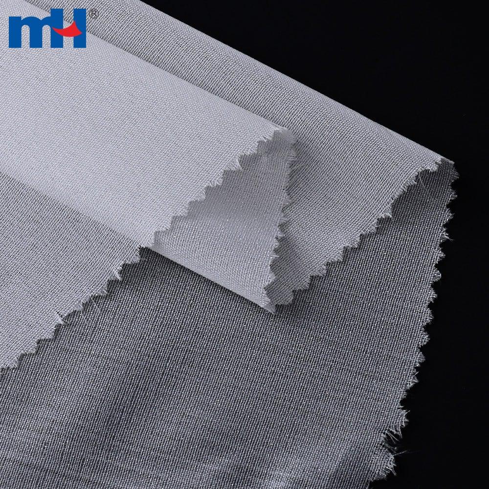 50D plain woven fusible lining fabric