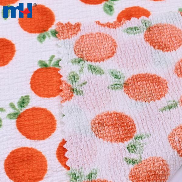 Baskılı tüvit krep kumaş %97 polyester %3 spandeks