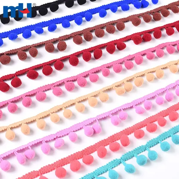 Pom pom decoration ribbon