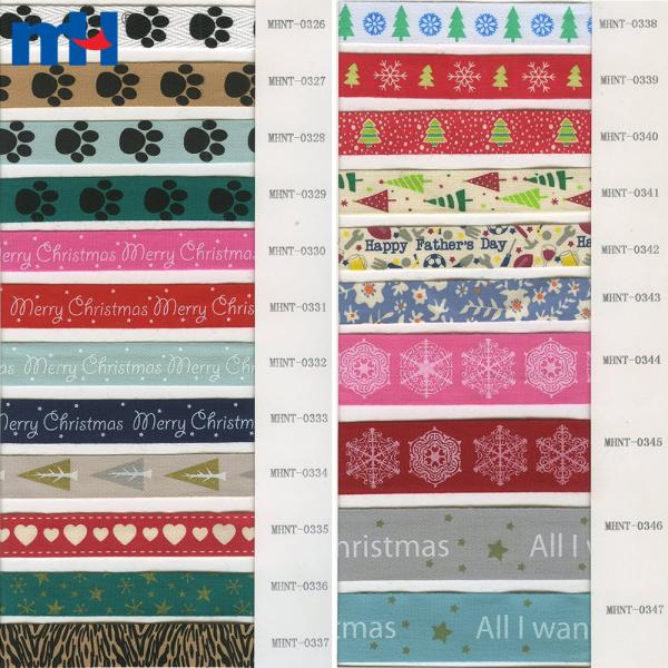 Nastri in tessuto di cotone con stampa personalizzata