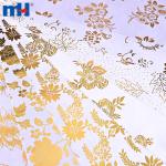 Mit Polyesterfolie bedruckter Satinstoff (Gold- und Silberfolie für Bestattungszwecke)