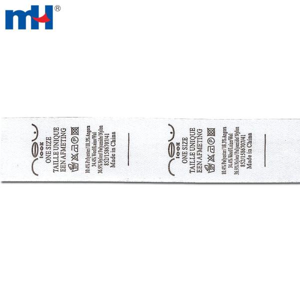 Custom printed labels for clothing