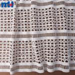 Striped chemical lace fabric