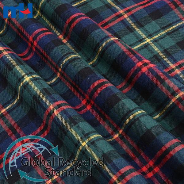Tecido de flanela reciclado 21S*21S 160gsm