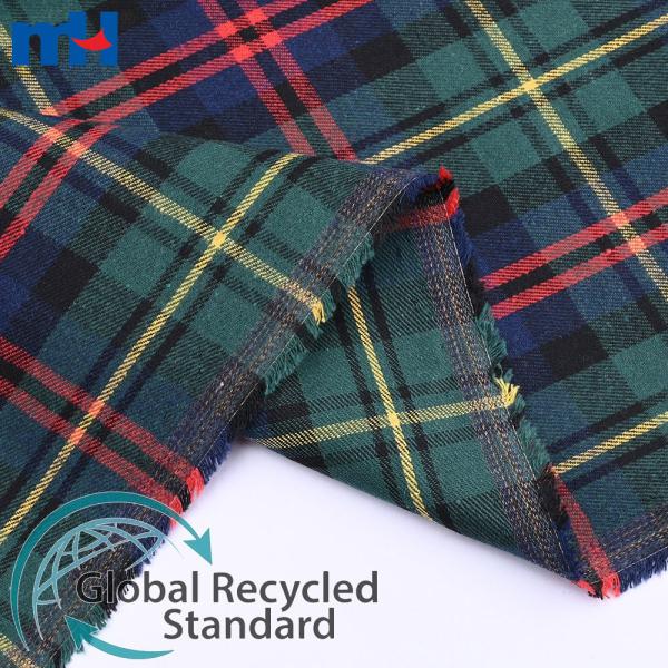 Tecido de flanela reciclado 21S*21S 160gsm