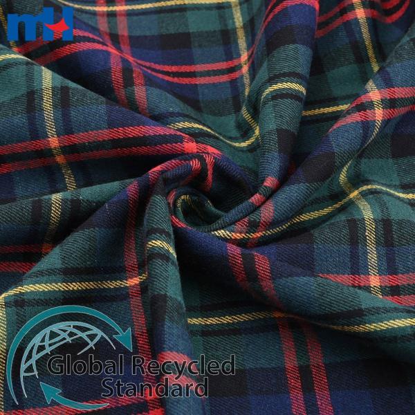 Tecido de flanela reciclado 21S*21S 160gsm