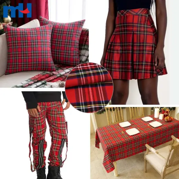 Plaid check fabric