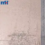 قماش شبكي لامع من الترتر باللون الذهبي الوردي