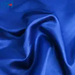 Tessuto di raso lucido blu royal all'ingrosso