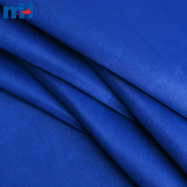 Tessuto di raso lucido blu royal all'ingrosso