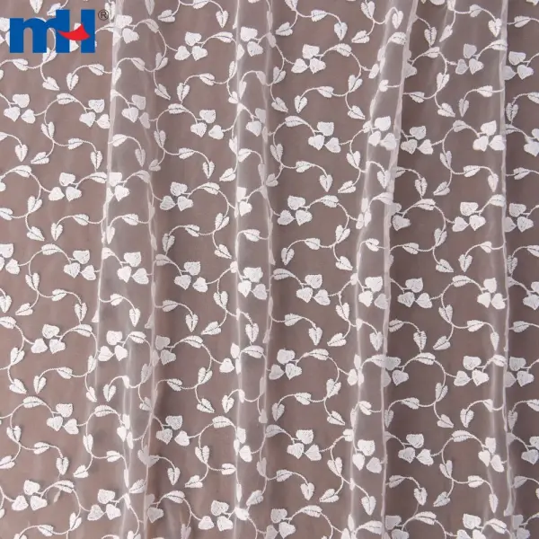 Gesticktes Netzgewebe aus recyceltem Polyester