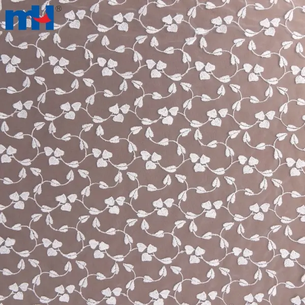 Gesticktes Netzgewebe aus recyceltem Polyester