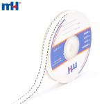 Velvet ribbons with saddle stitching