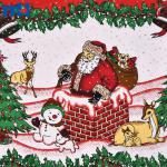 tejidos navideños | Santa Klaus mato va Rojdestvo mato