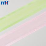 Стрічка з органзи з атласним краєм у нестандартних кольорах і малюнках