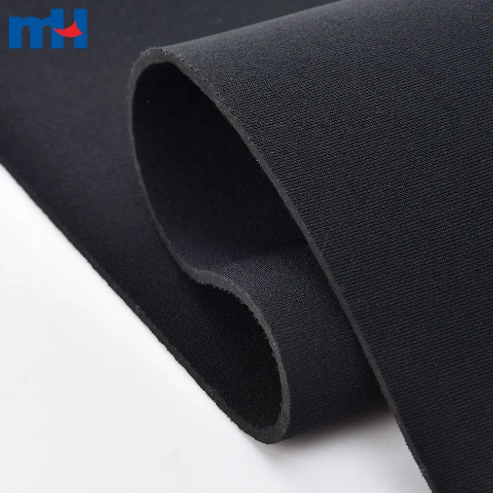 Siyah W140cm SBR çift taraflı neopren kumaş