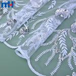 Tessuto di pizzo da sposa a catena