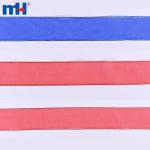 1-1/2" (38mm) clear polyester ribbon with metallic edges