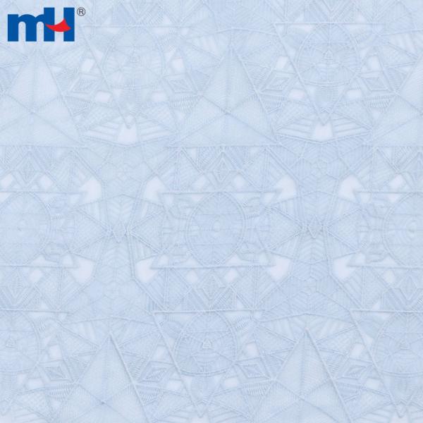 Geometrycznie haftowana organza