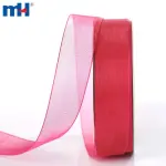 Cinta de borde de alambre transparente de 1"