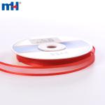 Cinta de borde satinado transparente de 3/8" para lazos