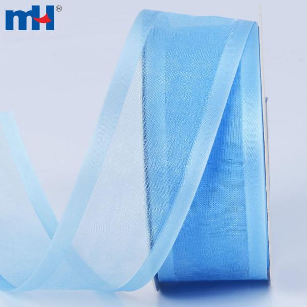 1-1/2" nylon organza ribbon with satin edge