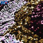 Tessuto africano con paillettes