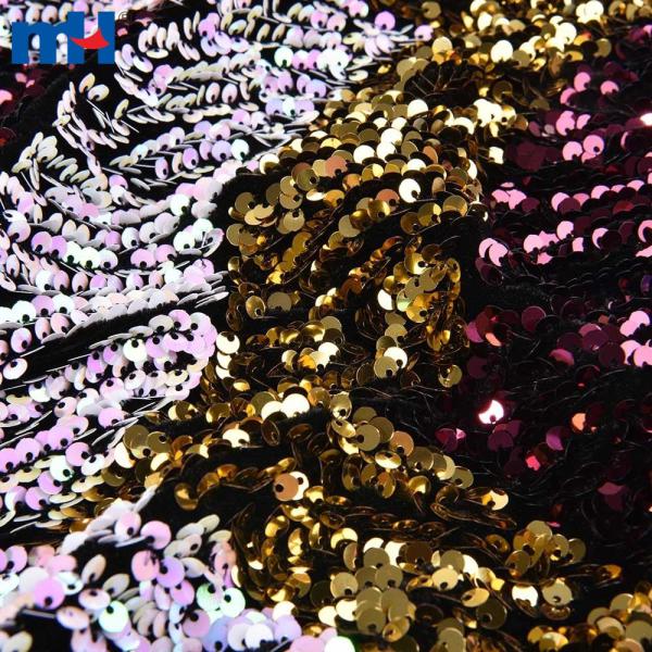 Tessuto africano con paillettes