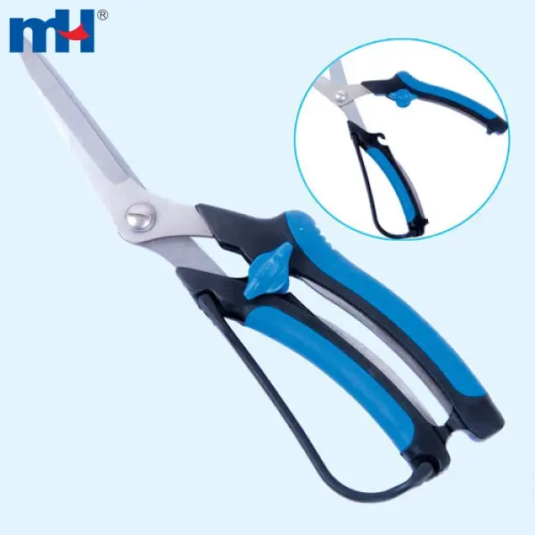 10" spring loaded stainless steel garden shears