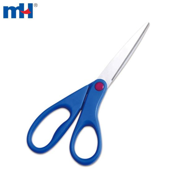8 inch stainless steel ergonomic stationery scissors