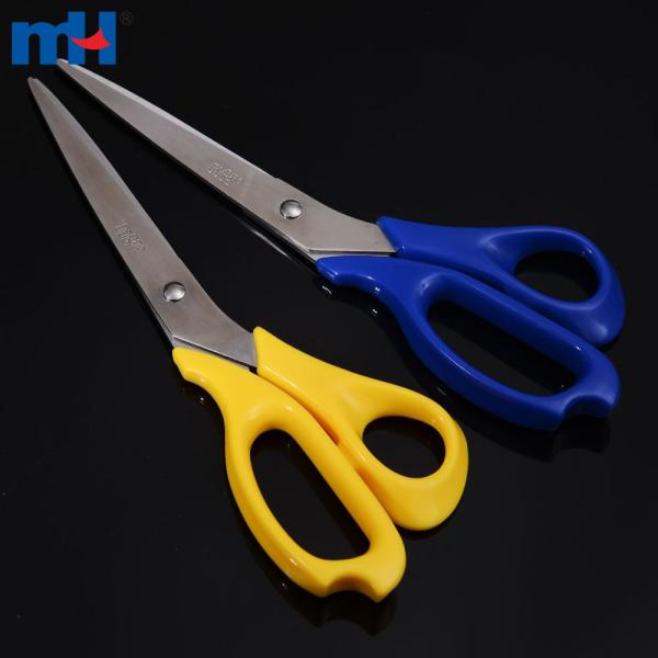 Tesoura de papelaria de aço inoxidável de 8-1/2" com cabo de polipropileno