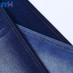 Denim fabric made of cotton, polyester, viscose and elastane