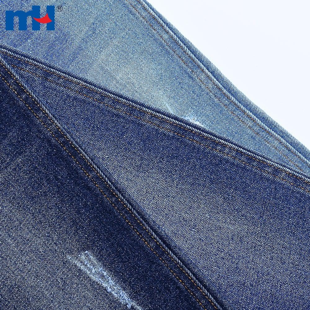 Tessuto denim realizzato in cotone, poliestere, viscosa ed elastan