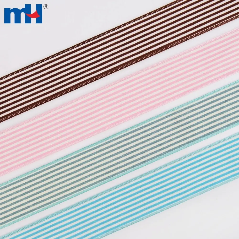 40mm striped burlap ribbons