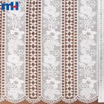 Striped lace material