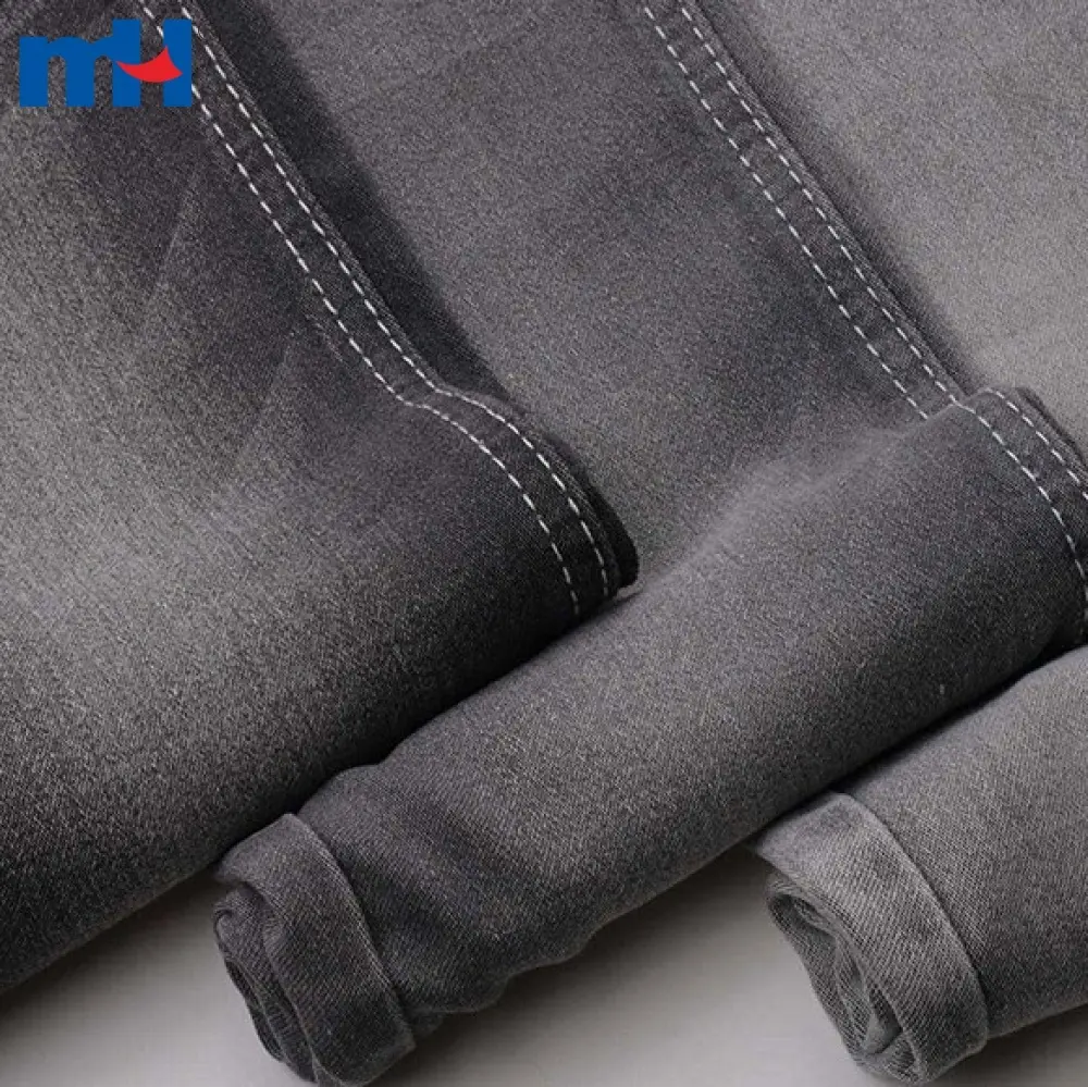 Tessuto denim in cotone, poliestere e spandex, 160 cm, 7,8 once