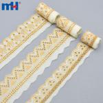 TC dantel qirrasi oltin ip bilan tikilgan