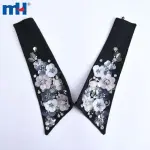 Cuello de blusa para mujer, poliéster/algodón, tamaño 25*15 cm