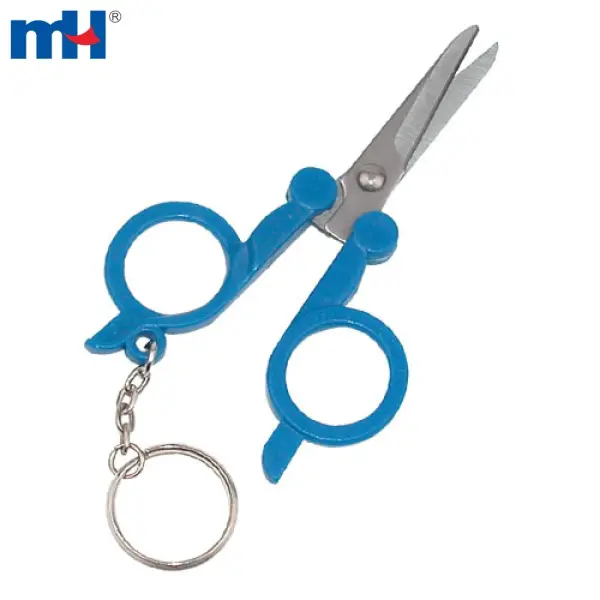 4" stainless steel folding travel scissors